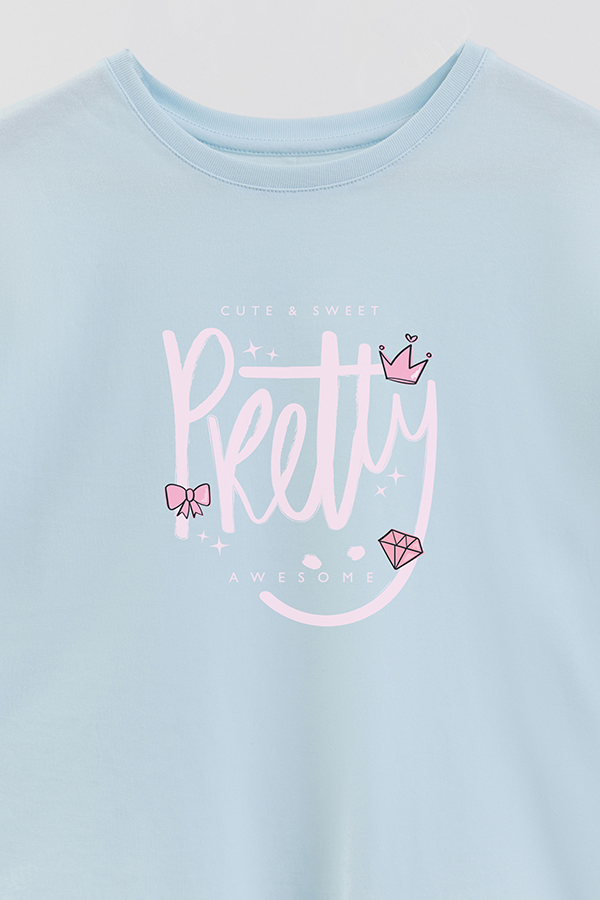 REMERA GIRL OVER PRETTY