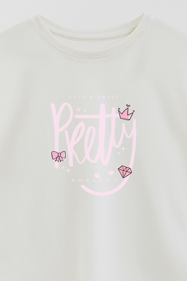 REMERA GIRL OVER PRETTY