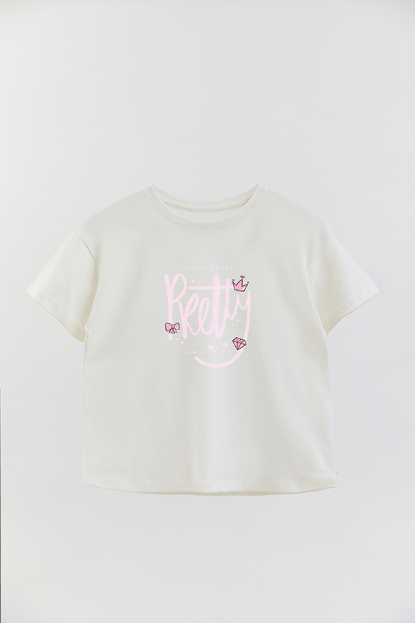 REMERA GIRL OVER PRETTY