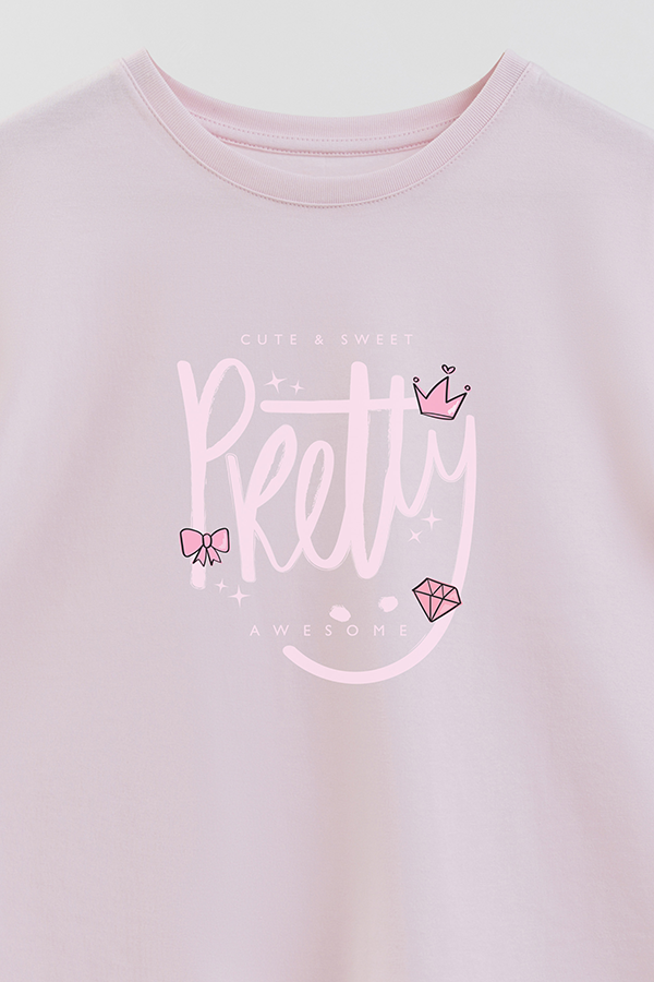 REMERA GIRL OVER PRETTY