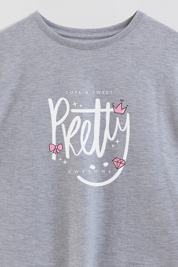REMERA GIRL OVER PRETTY