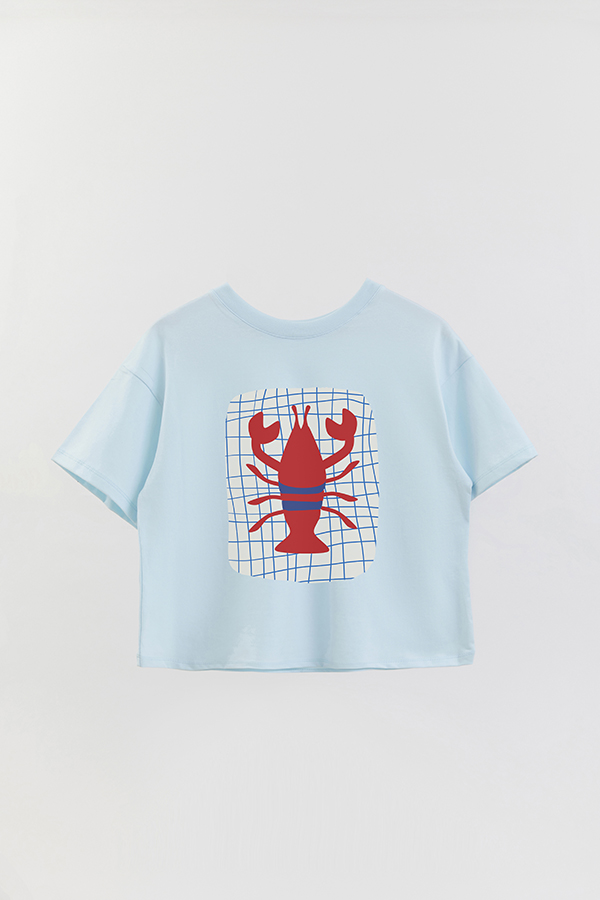 REMERA CROP ESTAMPADA ITALY ARAGOSTA