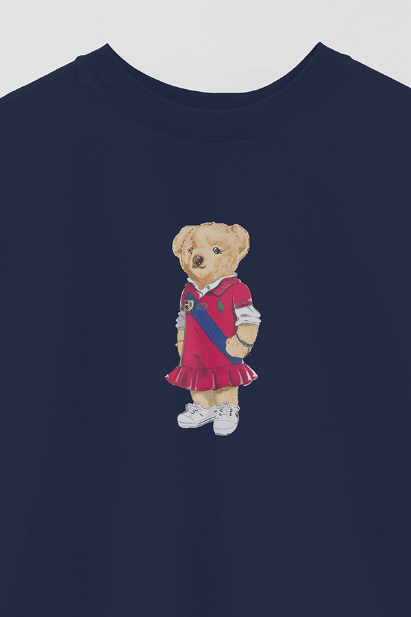 REMERA OVER ESTAMPADA UNISEX BEAR PINK DRESS