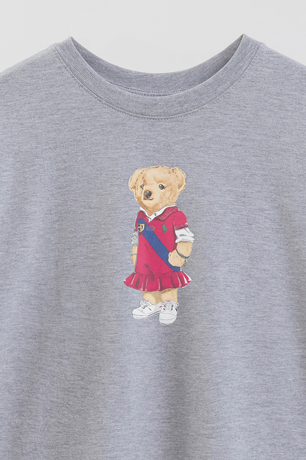 REMERA OVER ESTAMPADA UNISEX BEAR PINK DRESS