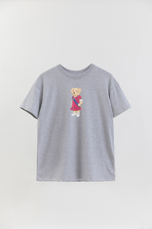 REMERA OVER ESTAMPADA UNISEX BEAR PINK DRESS