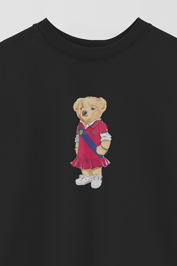 REMERA OVER ESTAMPADA UNISEX BEAR PINK DRESS