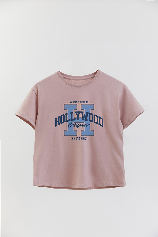REMERA GIRL OVER HOLLYWOOD