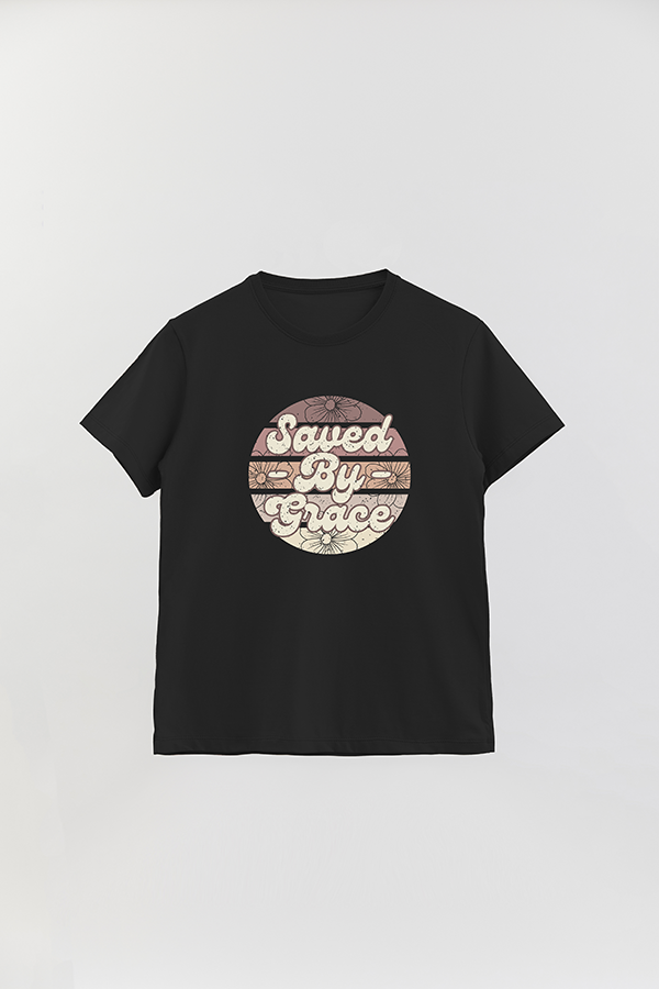 REMERA BASICA UNISEX RT SAVED BY GRACE