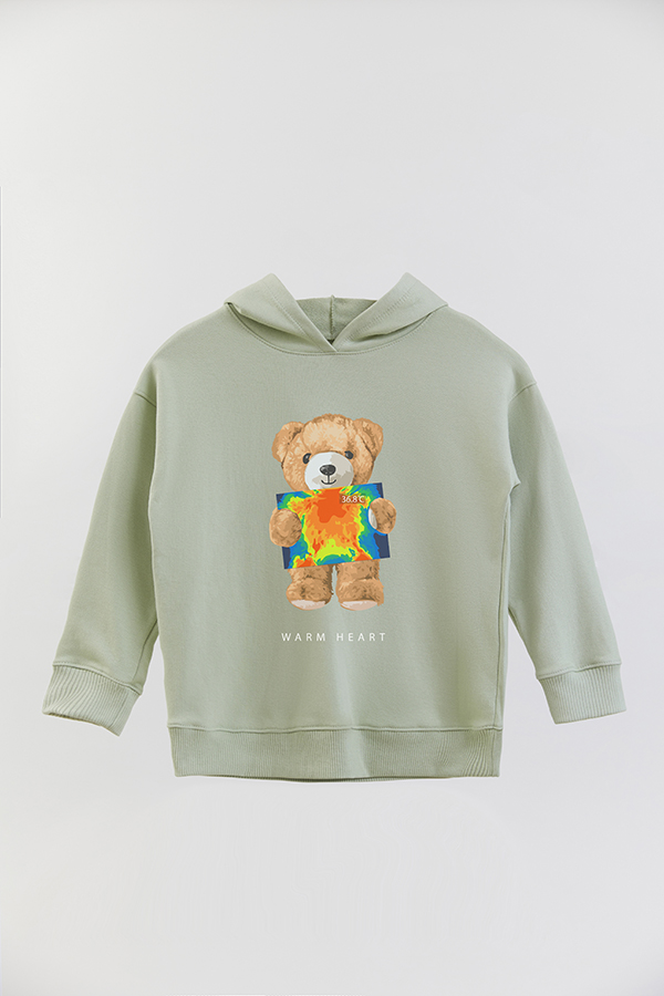 HOODIE RÚSTICO BOY TEDDY WARM HEART