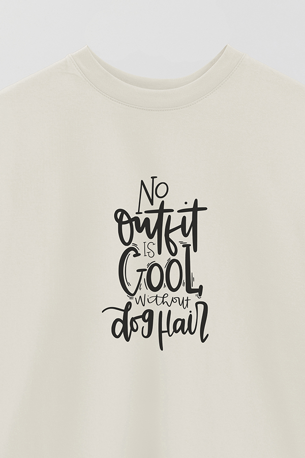 REMERA OVER ESTAMPADA DOG WITHOUT HAIR DOG