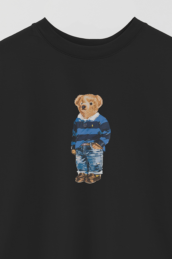 REMERA OVER ESTAMPADA UNISEX BEAR STRIPPED SWEATSHIRT