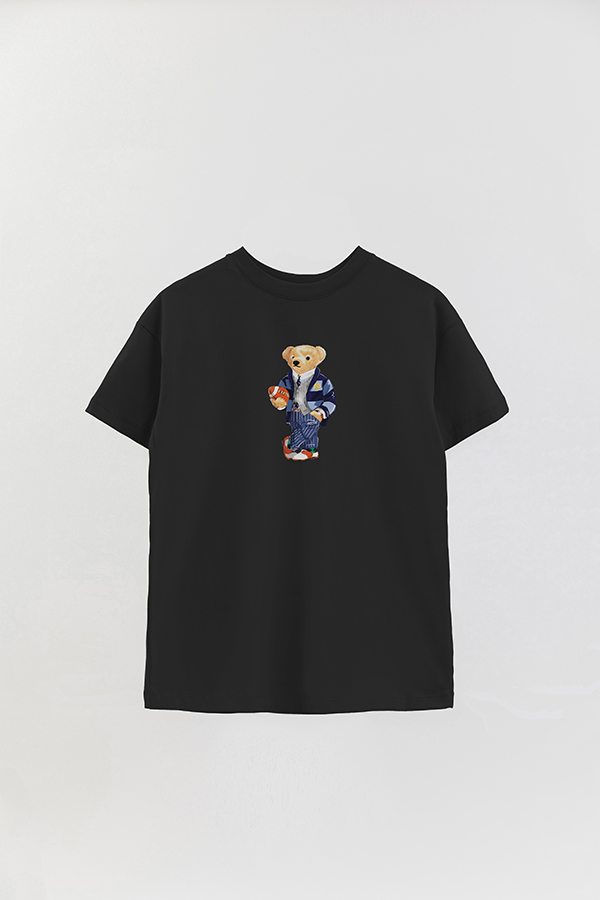 REMERA OVER ESTAMPADA UNISEX BEAR SCOTTISH