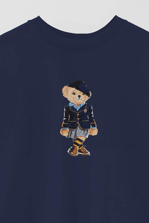 REMERA OVER ESTAMPADA UNISEX BEAR SCOTTISH