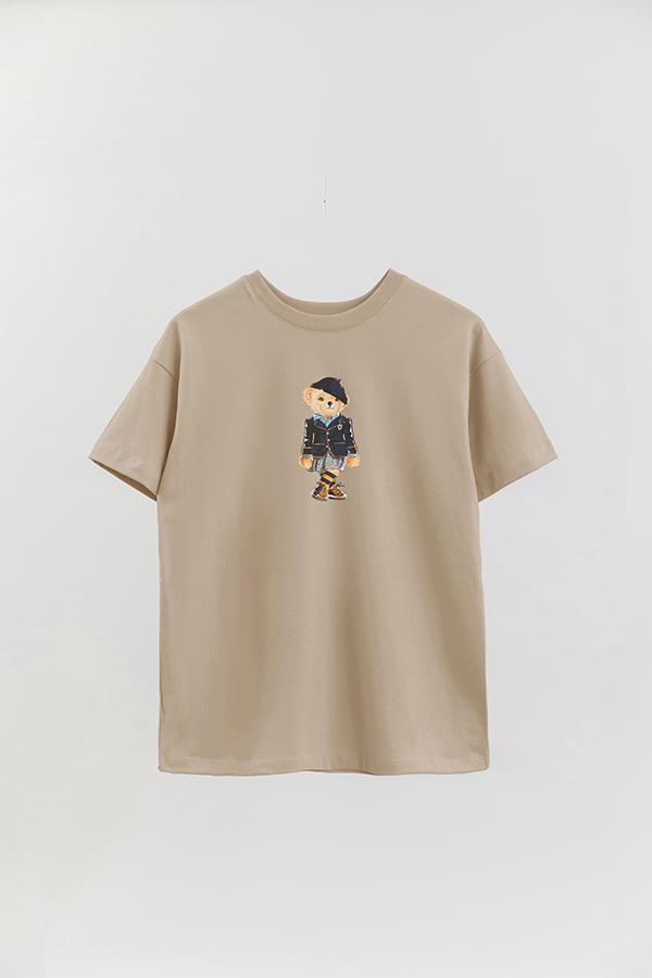 REMERA OVER ESTAMPADA UNISEX BEAR SCOTTISH