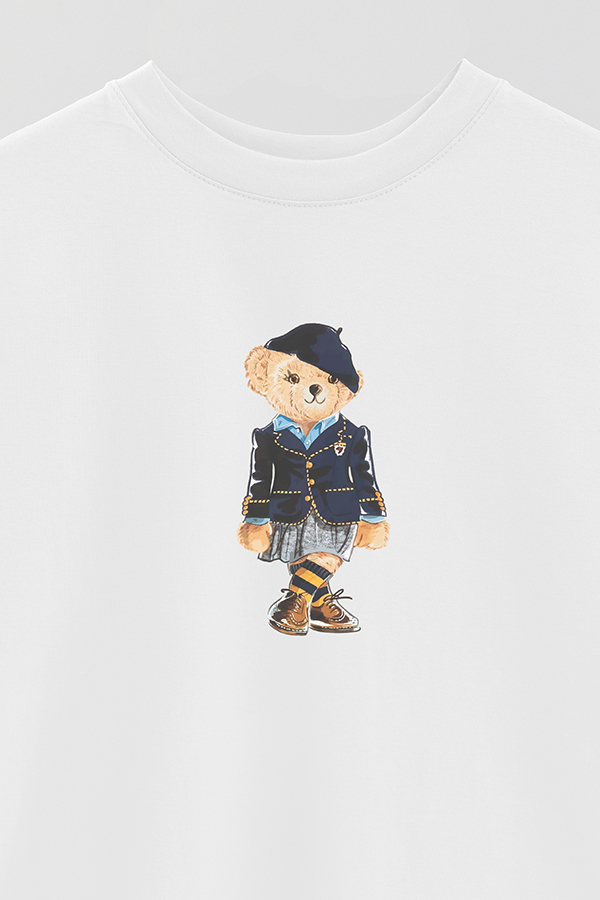 REMERA OVER ESTAMPADA UNISEX BEAR SCOTTISH