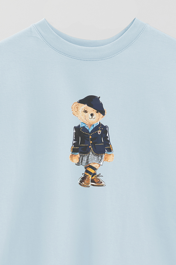 REMERA OVER ESTAMPADA UNISEX BEAR SCOTTISH