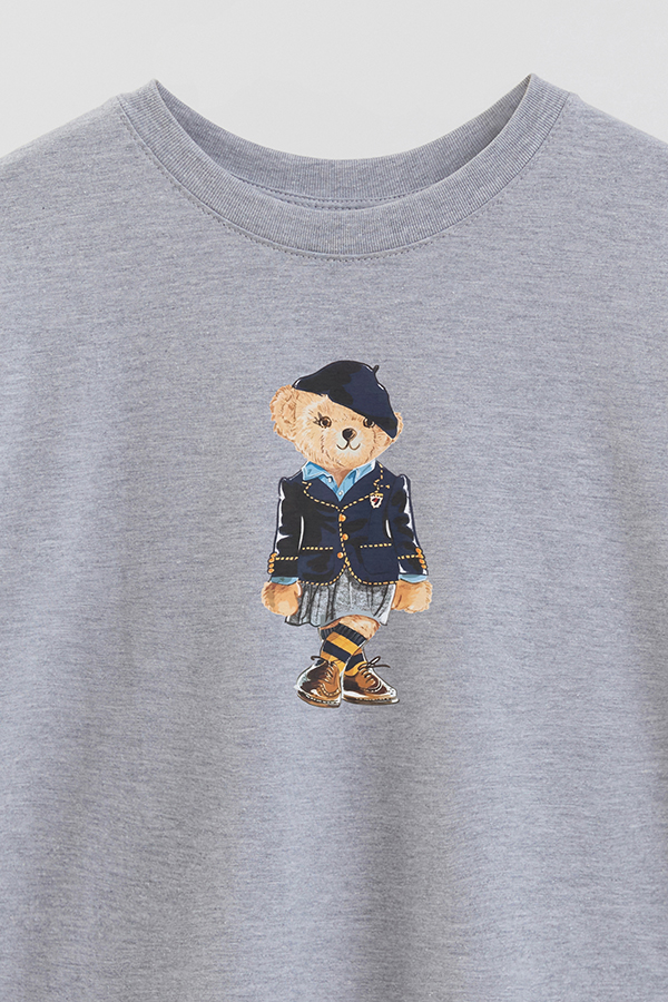 REMERA OVER ESTAMPADA UNISEX BEAR SCOTTISH