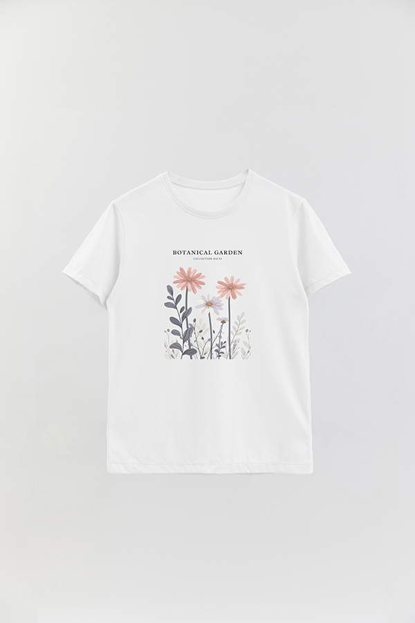 REMERA BASICA ESTAMPADA GARDEN 53