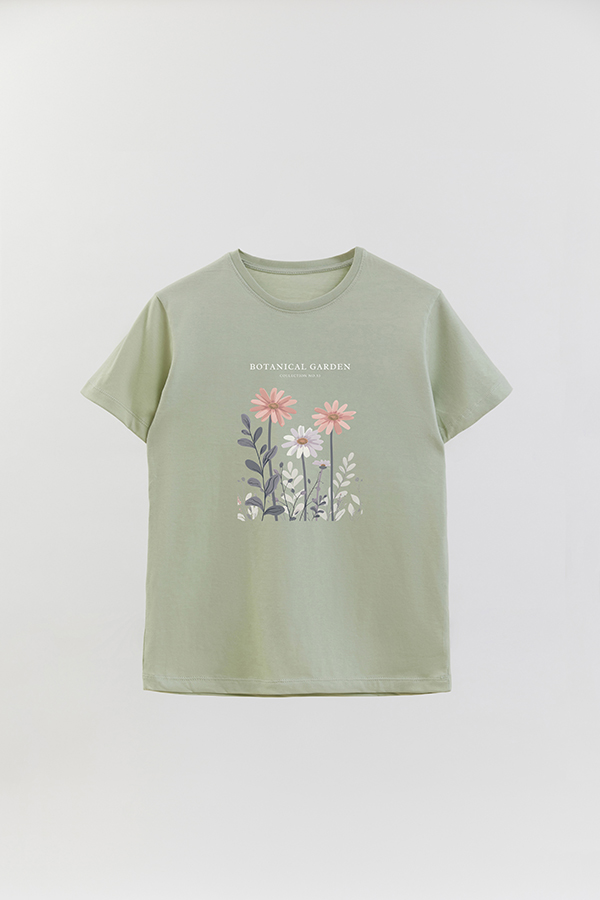 REMERA BASICA ESTAMPADA GARDEN 53