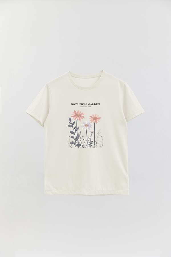 REMERA BASICA ESTAMPADA GARDEN 53