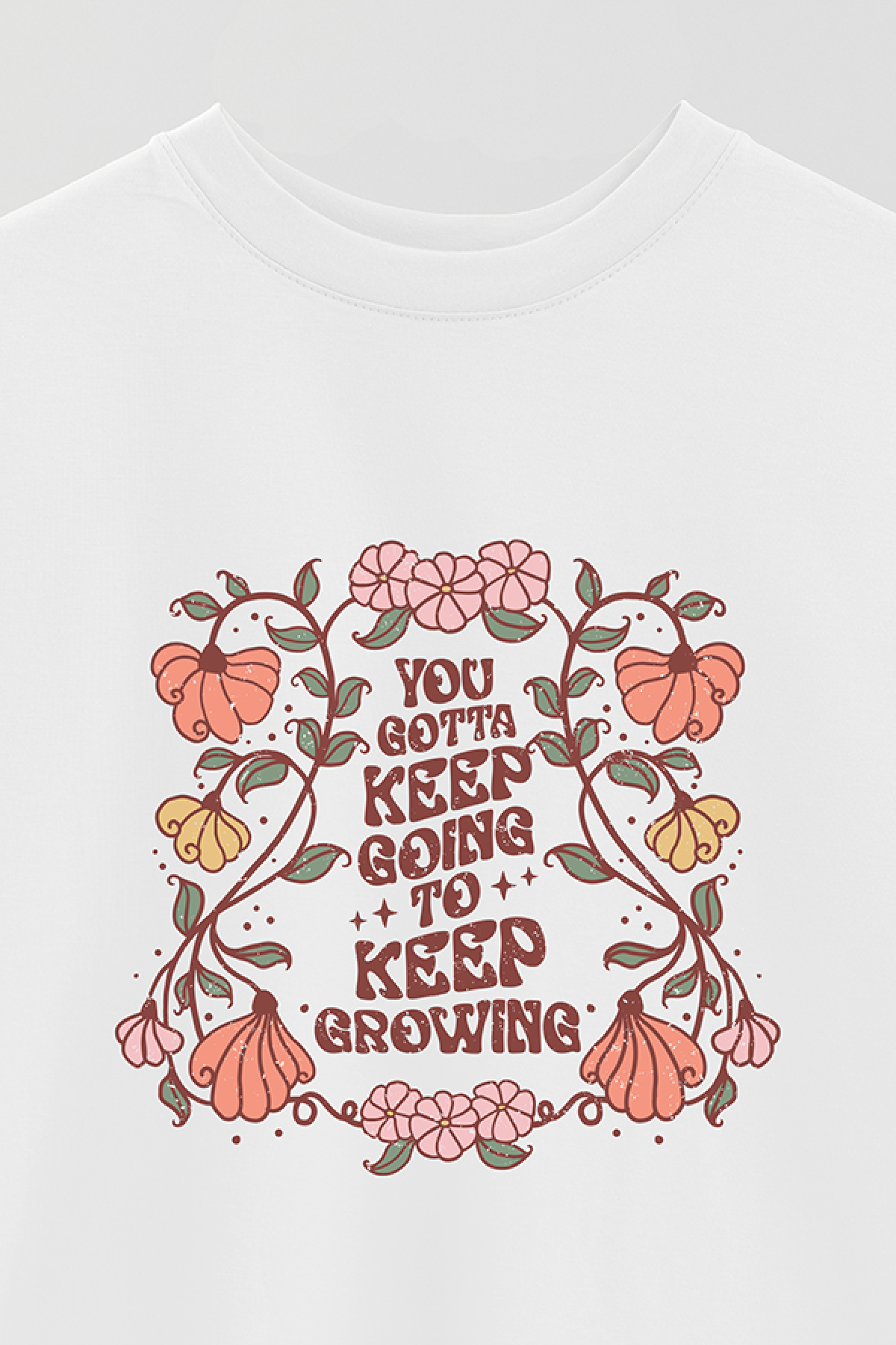 REMERA OVER ESTAMPADA BH YOU GOTTA KEEP GOING