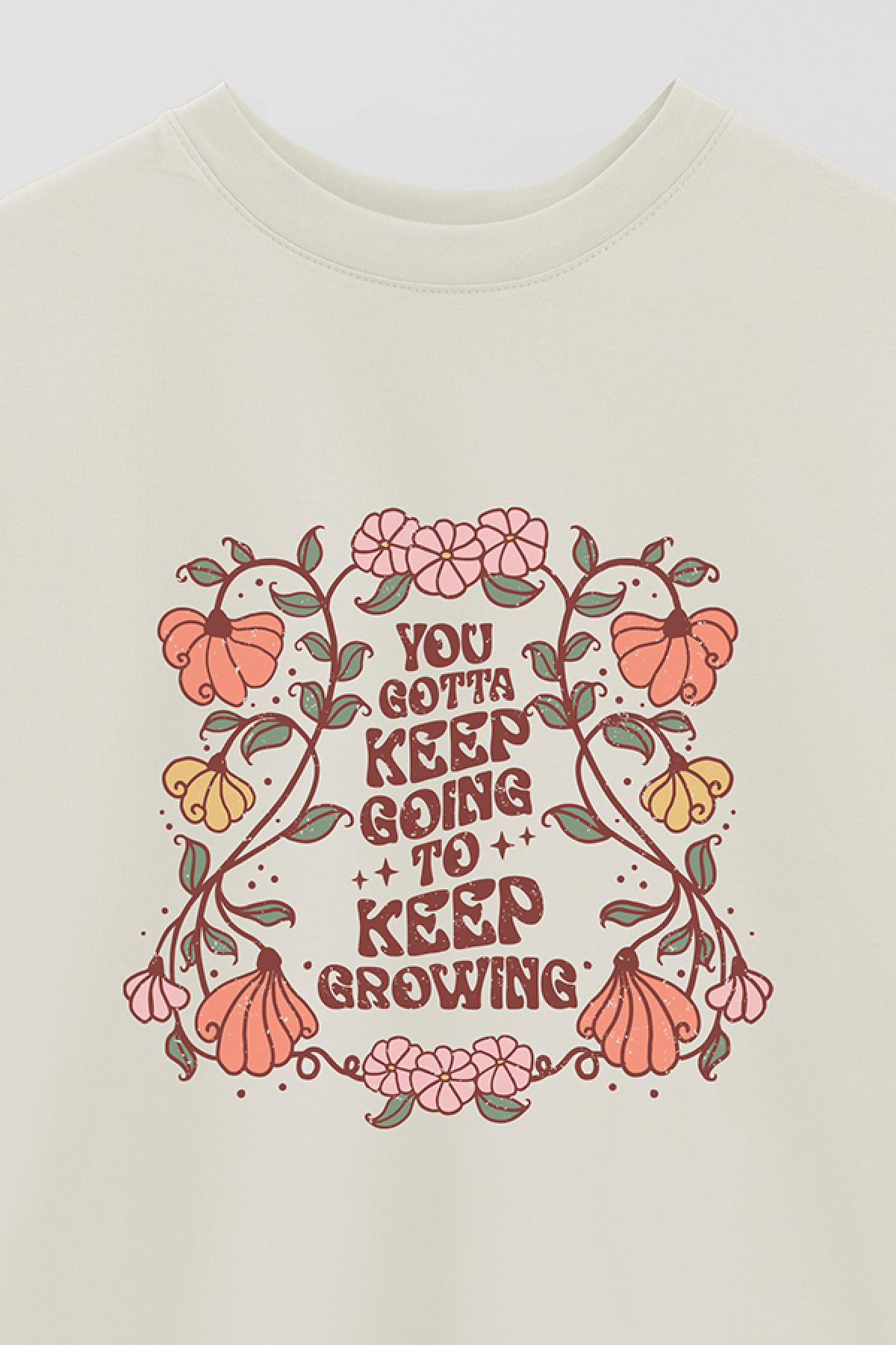 REMERA OVER ESTAMPADA BH YOU GOTTA KEEP GOING