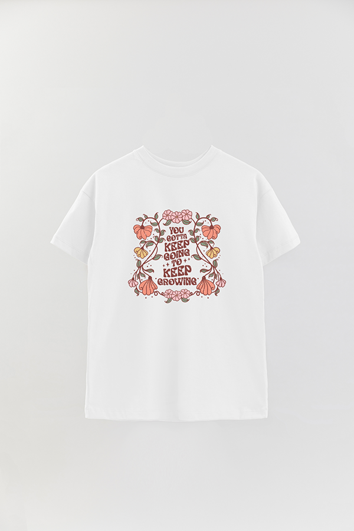 REMERA OVER ESTAMPADA BH YOU GOTTA KEEP GOING