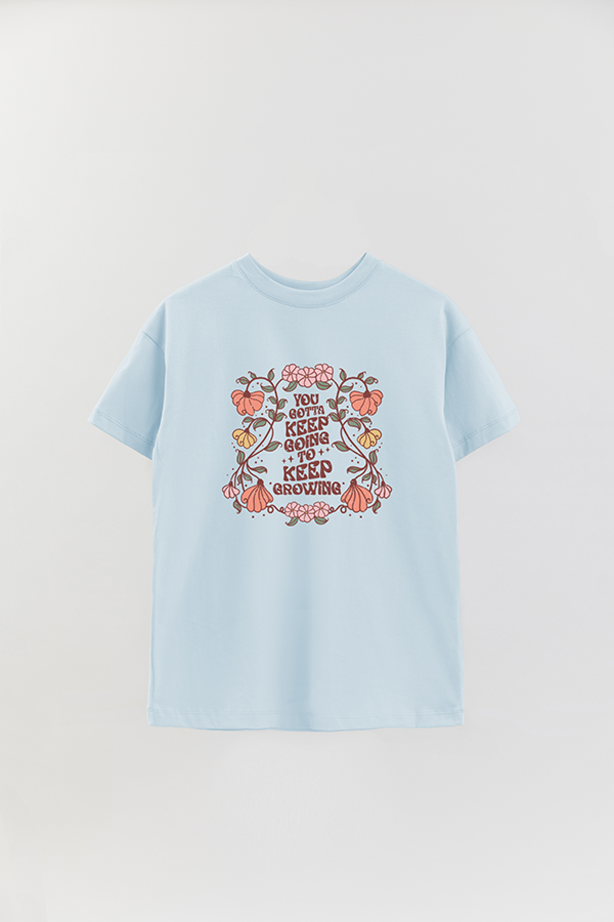 REMERA OVER ESTAMPADA BH YOU GOTTA KEEP GOING