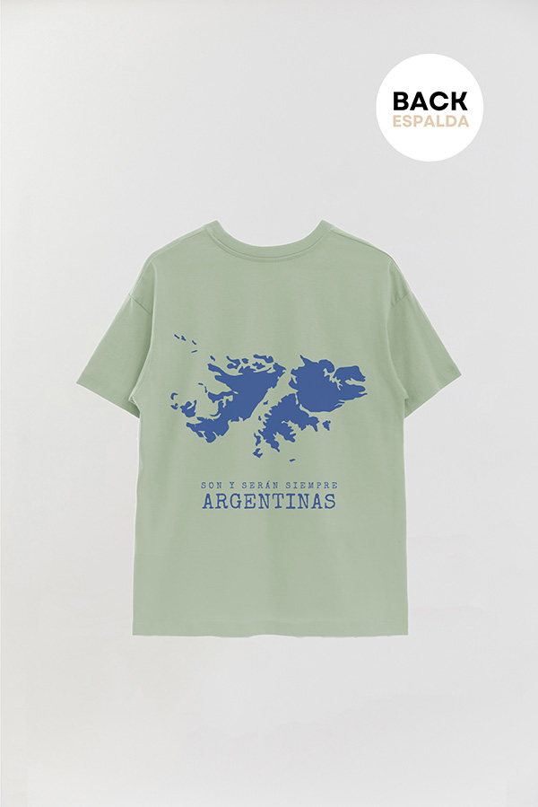 REMERA OVER ESTAMPADA FB ARG LAS MALVINAS