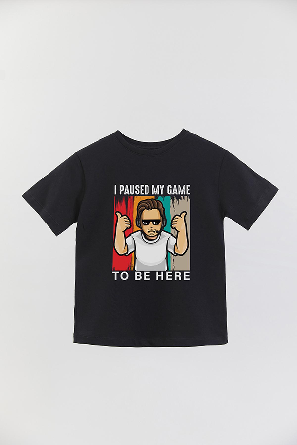 REMERA BASIC BOY GM I PAUSED MY GAME GUY