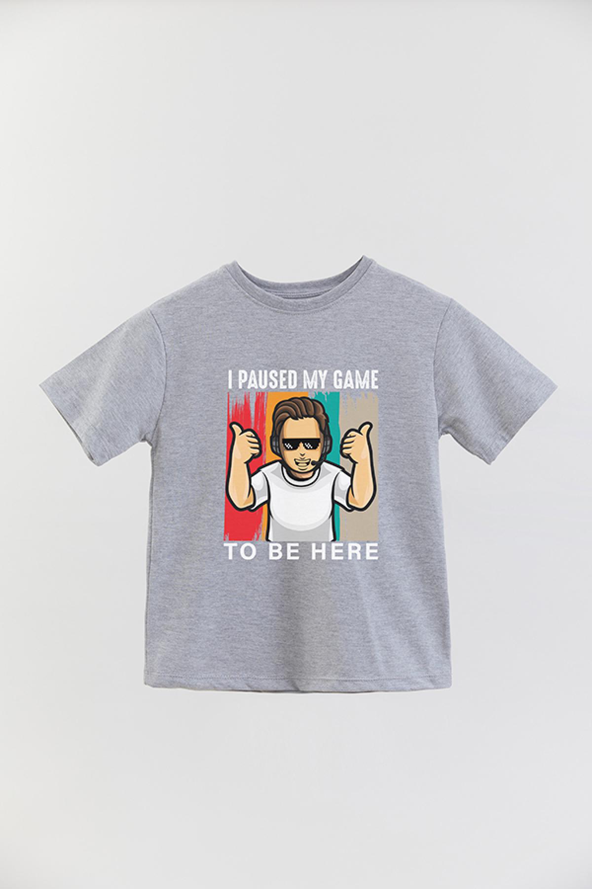 REMERA BASIC BOY GM I PAUSED MY GAME GUY