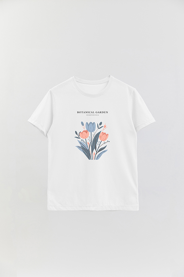 REMERA BASICA ESTAMPADA GARDEN 46