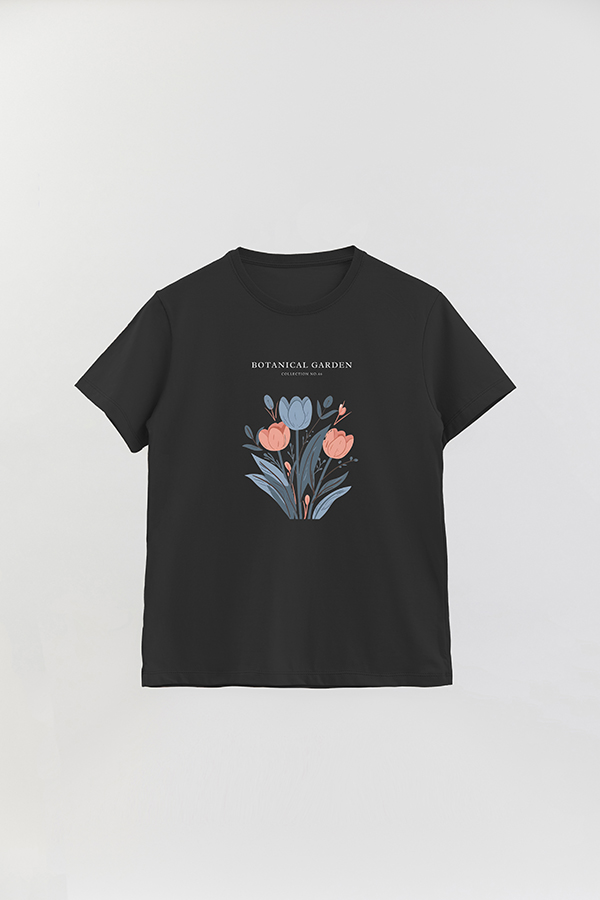 REMERA BASICA ESTAMPADA GARDEN 46