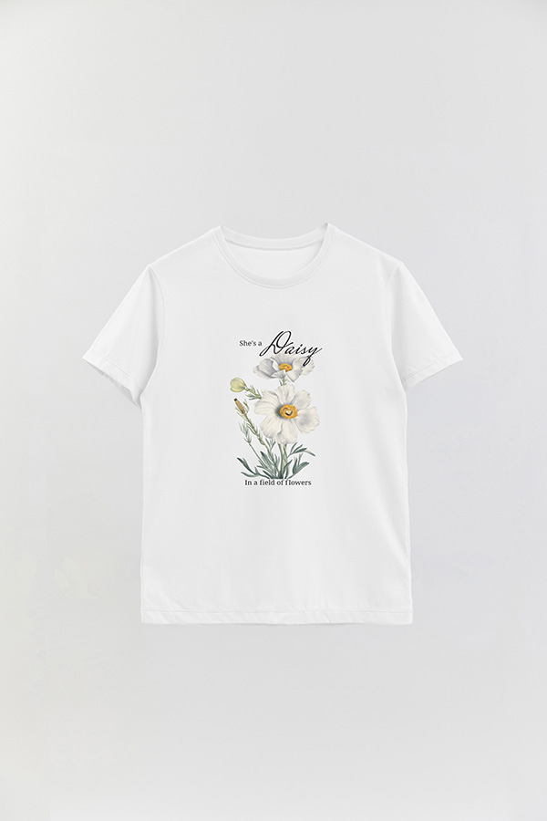 REMERA BASICA ESTAMPADA FLO3 SHE'S A DAISY