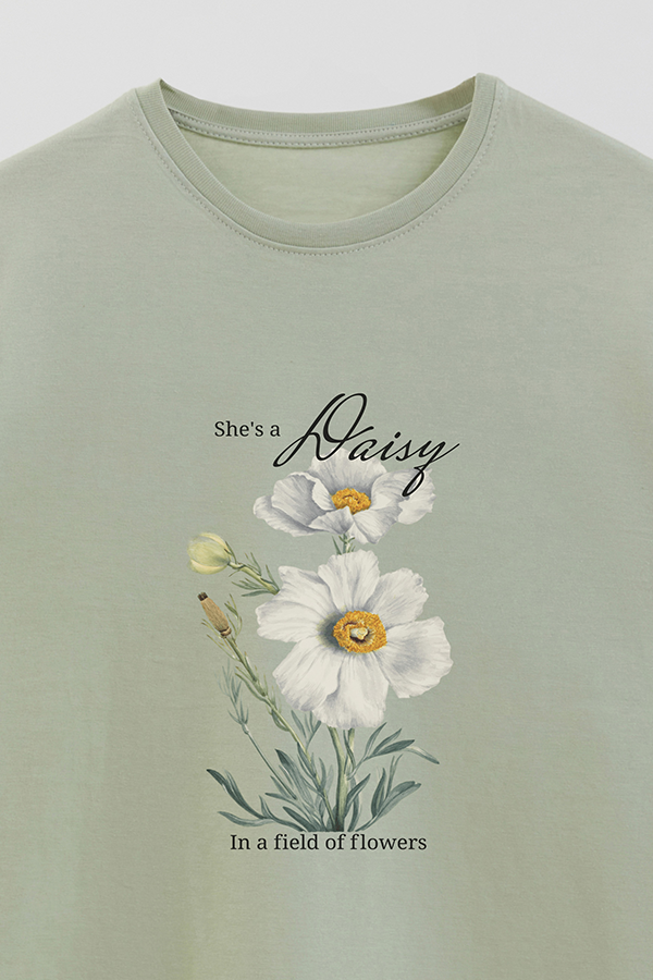 REMERA BASICA ESTAMPADA FLO3 SHE'S A DAISY