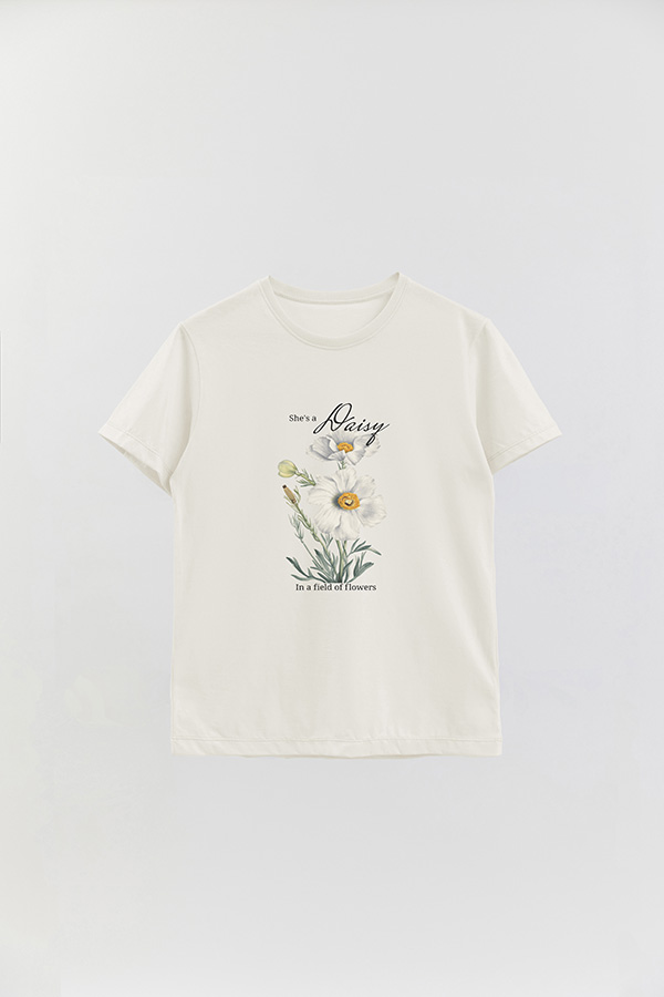 REMERA BASICA ESTAMPADA FLO3 SHE'S A DAISY