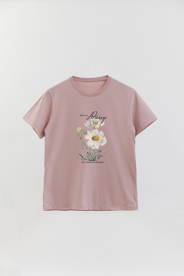 REMERA BASICA ESTAMPADA FLO3 SHE'S A DAISY