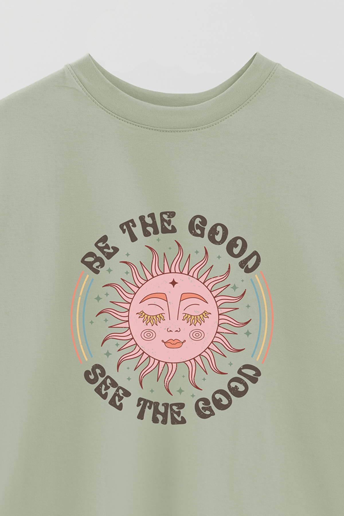 REMERA OVER ESTAMPADA BH BE THE GOOD