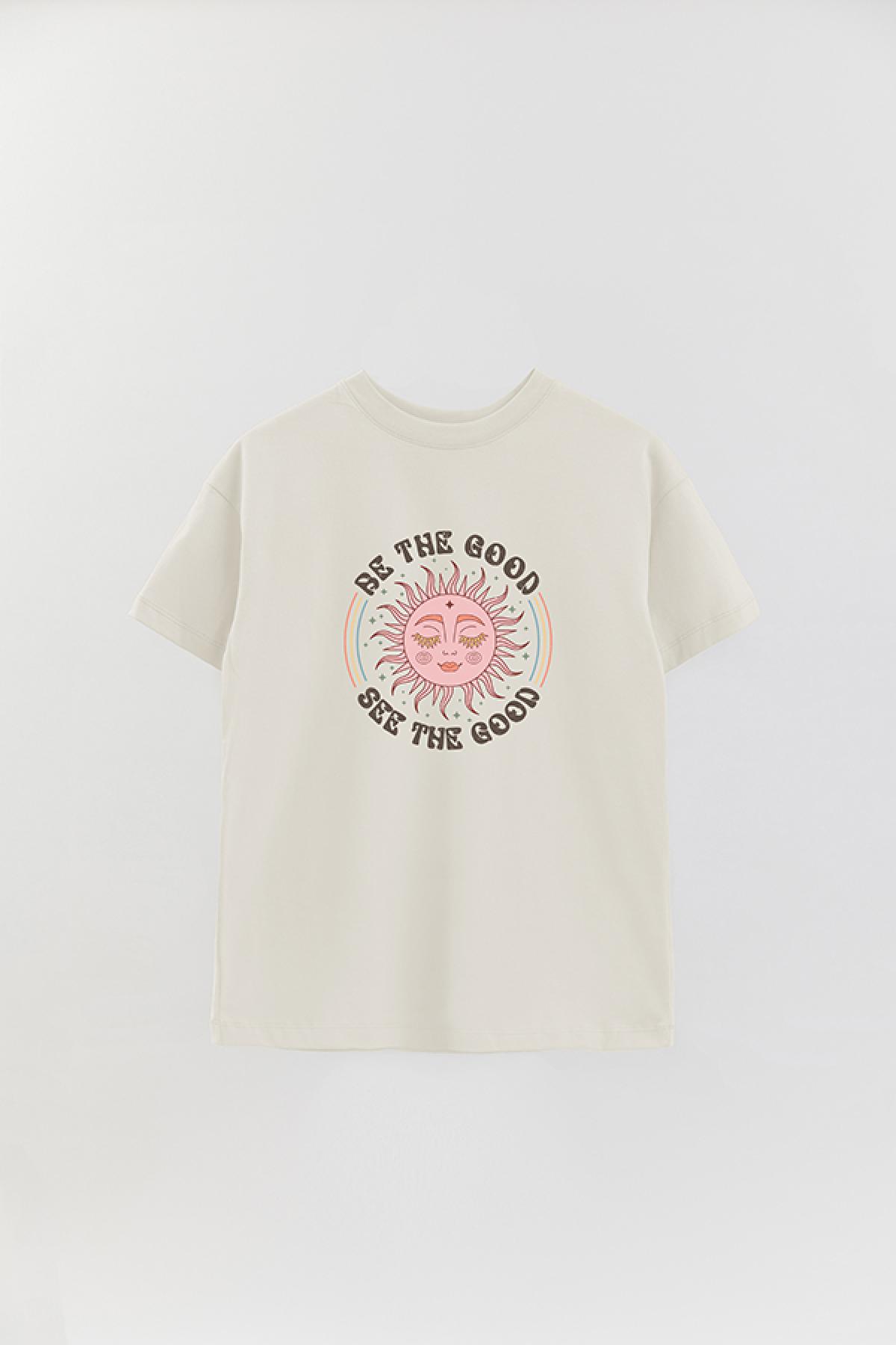 REMERA OVER ESTAMPADA BH BE THE GOOD