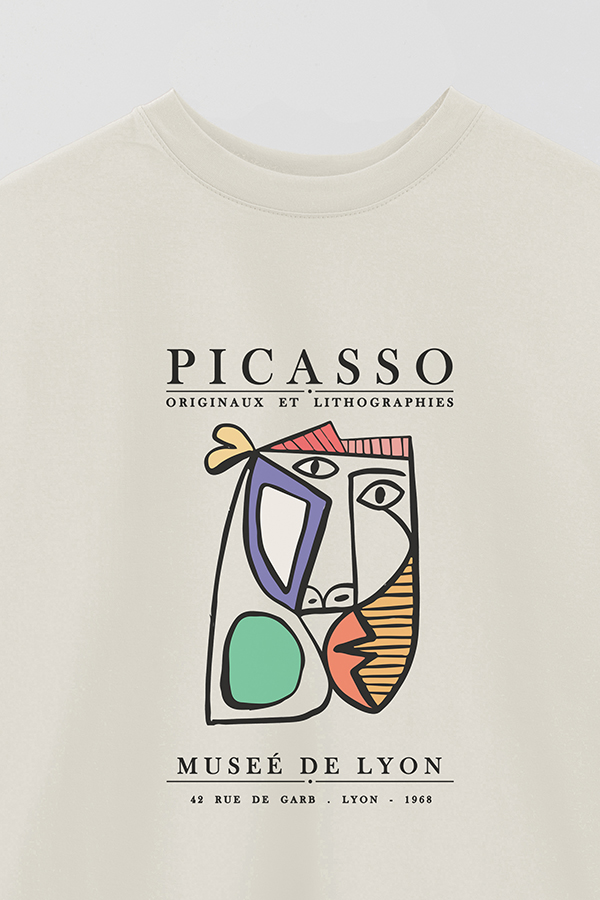 REMERA OVER ESTAMPADA ART COLLECTION PICASSO ORIGINAUX 3