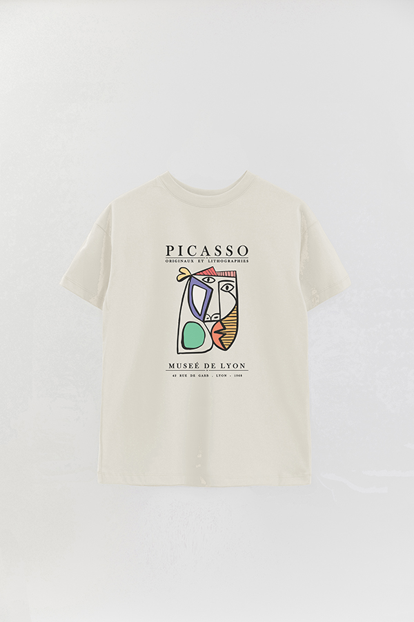 REMERA OVER ESTAMPADA ART COLLECTION PICASSO ORIGINAUX 3