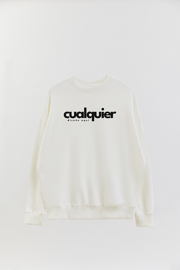 BUZO RÚSTICO CREWNECK CON LOGO