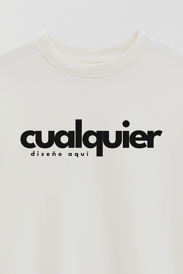 BUZO RÚSTICO CREWNECK CON LOGO