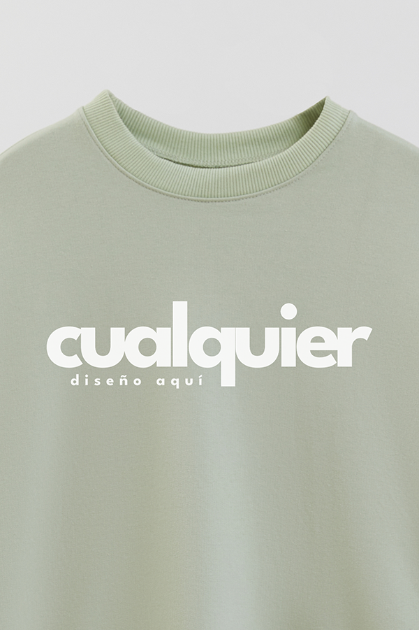 BUZO RÚSTICO CREWNECK CON LOGO