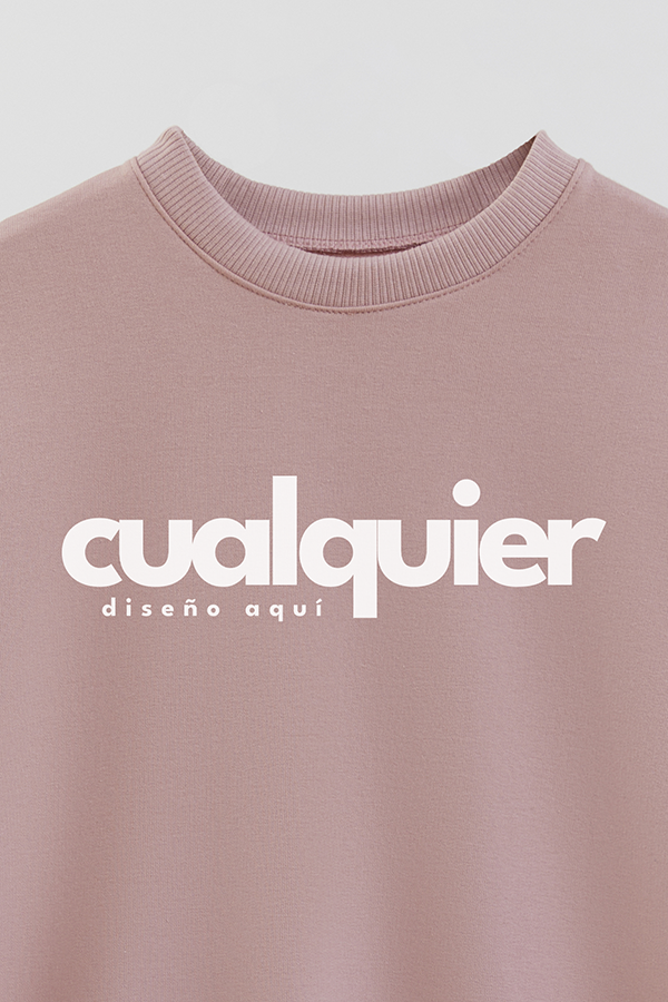 BUZO RÚSTICO CREWNECK CON LOGO