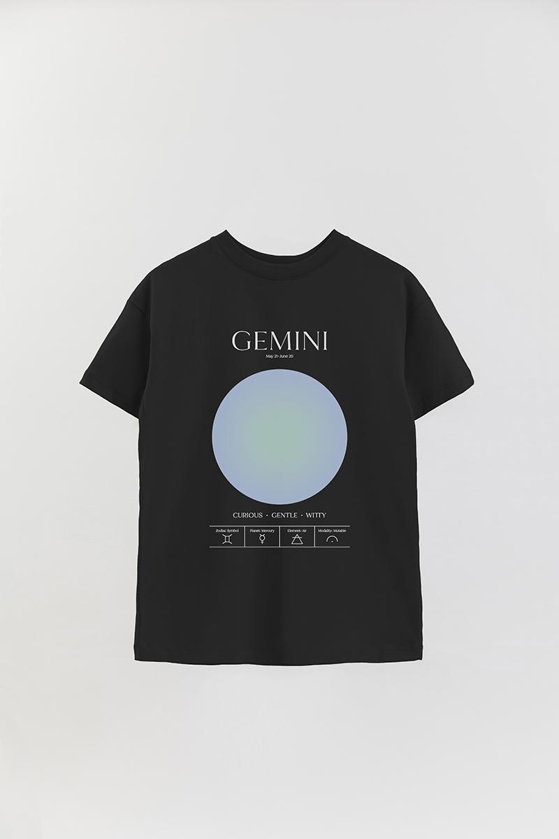 REMERA OVER ESTAMPADA UNISEX PST GEMINI
