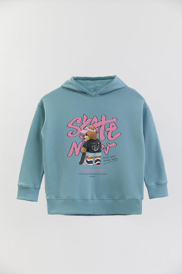 HOODIE RUSTICO KID SKATE PINK