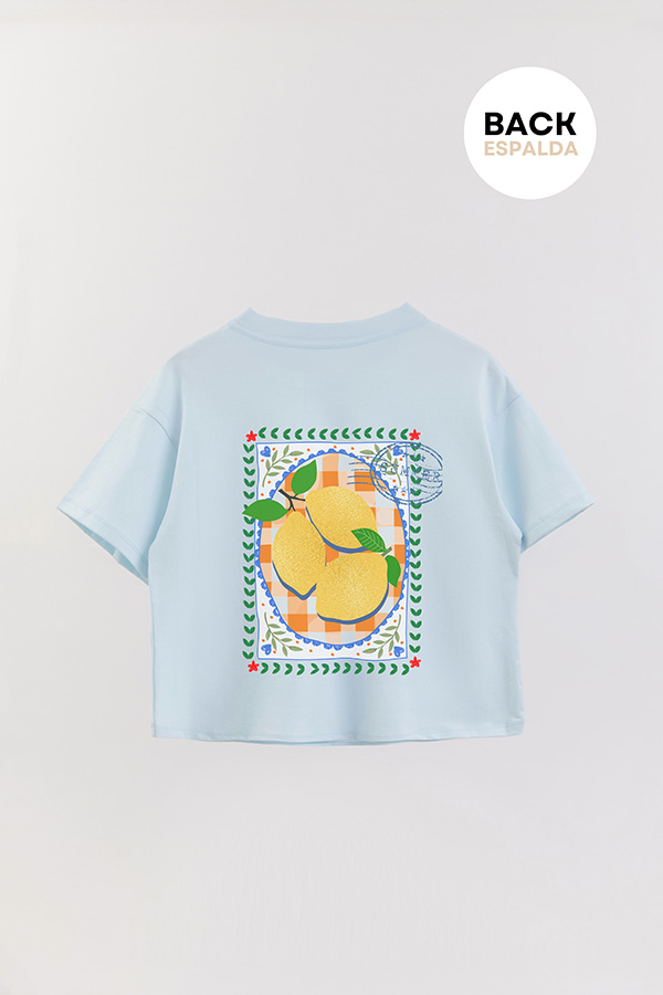 REMERA CROP FB ESTAMPADA LEMON SUMMER
