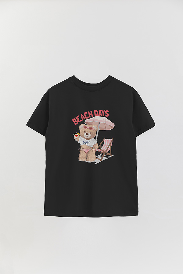 REMERA OVER ESTAMPADA UNISEX TEDDY BEACH DAYS
