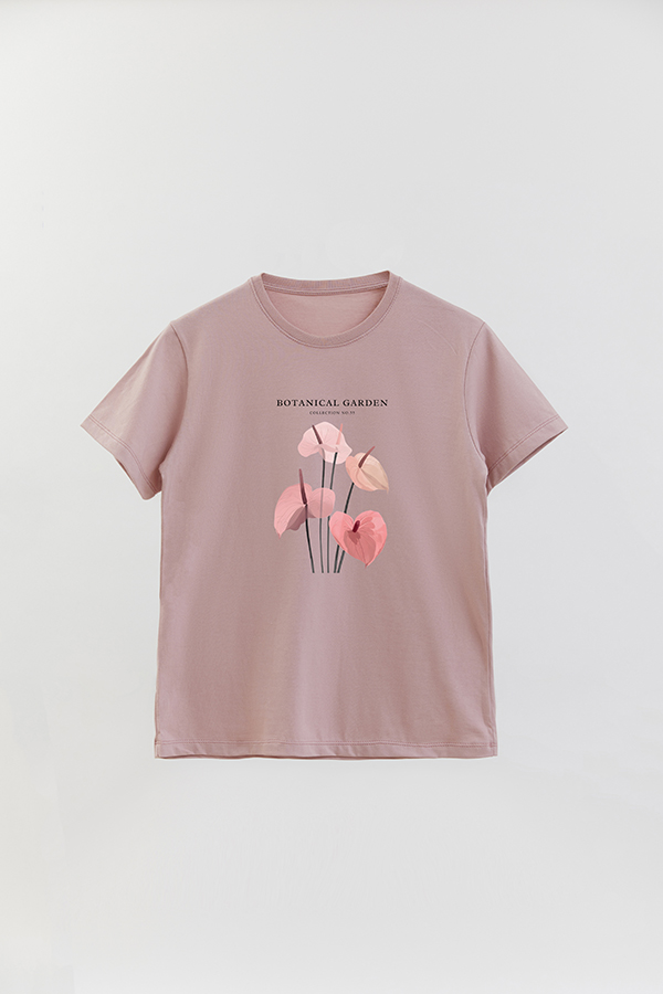 REMERA BASICA ESTAMPADA GARDEN 55